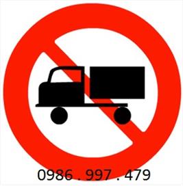Biển báo cấm ô tô tải - Số hiệu 106
